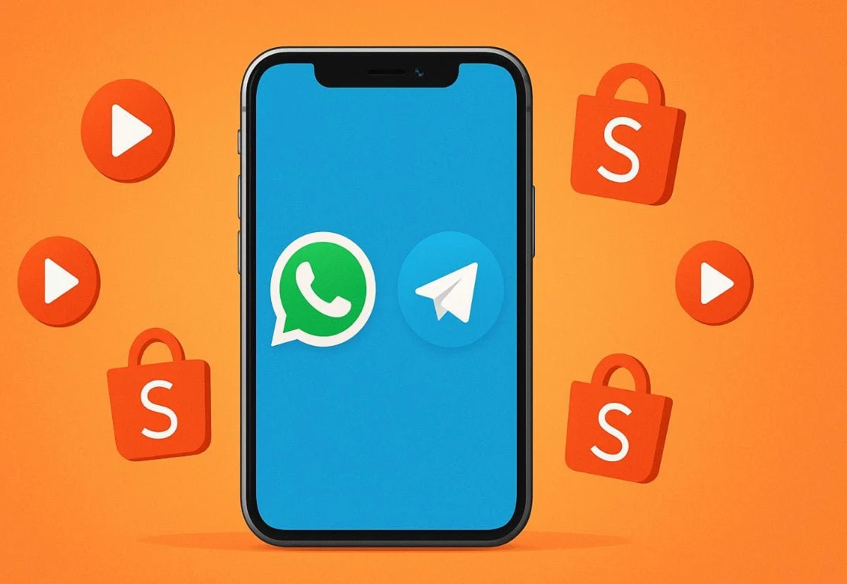 Sites e grupos de WhatsApp e Telegram com vídeos da Shopee para revenda em 2025