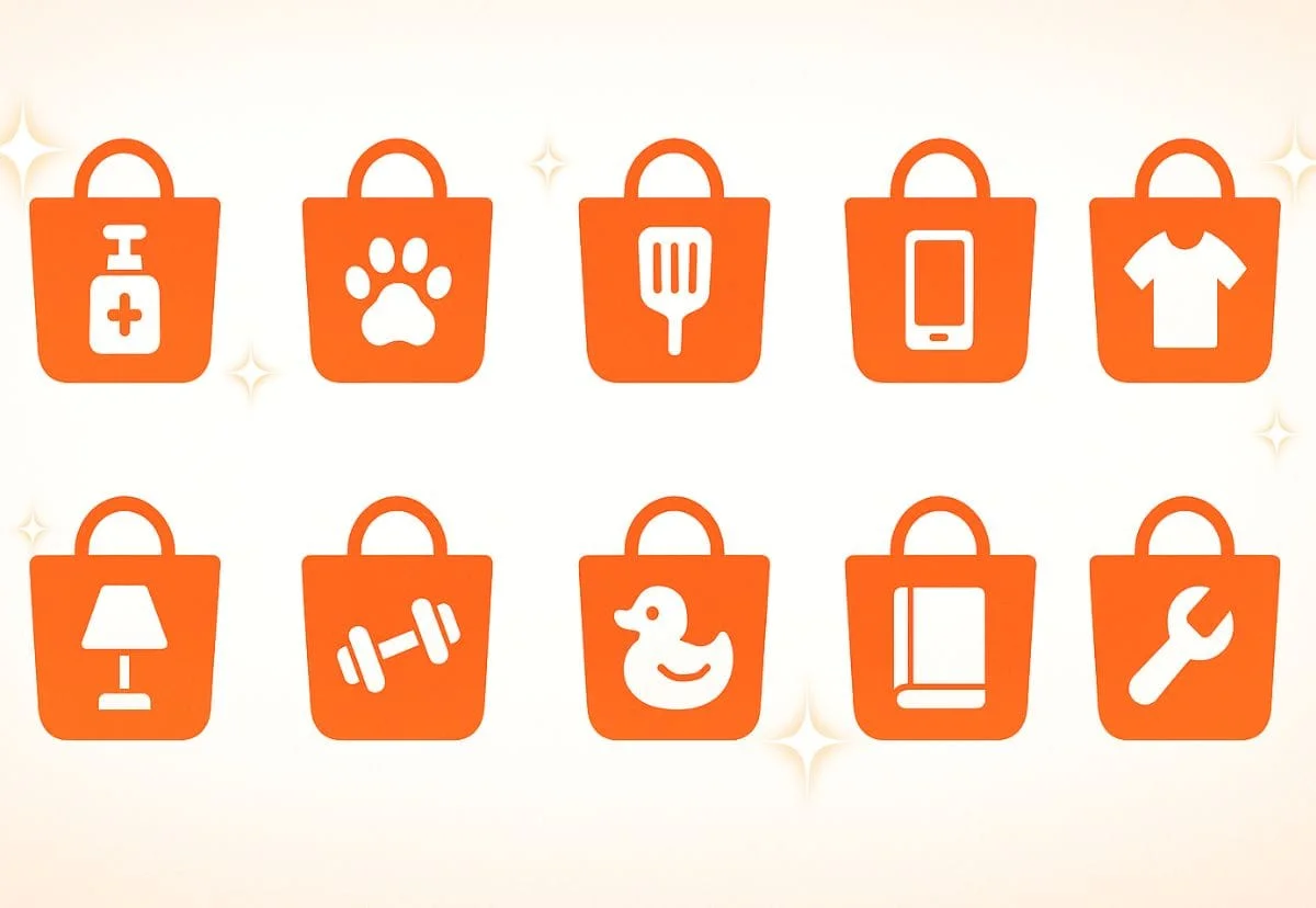 Lista com os 10 nichos mais lucrativos da Shopee em 2025 para revenda com vídeos de produtos